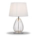 Buy Table Lamps Australia Veana 1 Light Table Lamp Clear, Chrome & Ivory - VEANA TL-CHCLIV