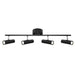 Buy Spotlights Australia Vector 4 Light 20W LED Spot Light Black - VEC4RBLK
