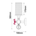 Buy Wall Sconce Australia VENETO Black Iron Interior Surface Mounted 1 Light Wall Light - VENETO-W1