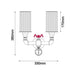Buy Wall Sconce Australia VENETO Black Iron Interior Surface Mounted 2 Light Wall Light - VENETO-W2
