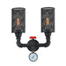 Buy Wall Sconce Australia VENETO Black Iron Interior Surface Mounted 2 Light Wall Light - VENETO-W2