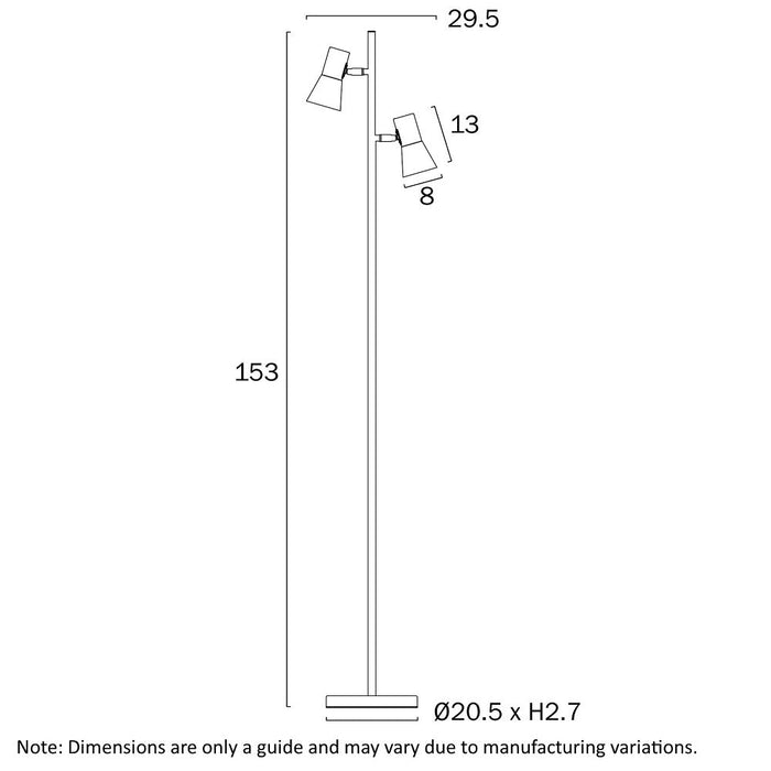 Buy Floor Lamps Australia Verik Floor 2 Lamps Beige / Beige - VERIK FL-BE