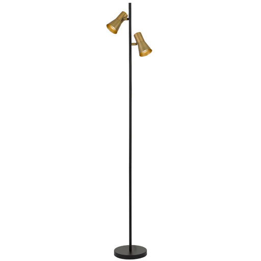 Buy Floor Lamps Australia Verik Floor 2 Lamps Black / Brass - VERIK FL-BRSBK