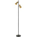 Buy Floor Lamps Australia Verik Floor 2 Lamps Black / Brass - VERIK FL-BRSBK