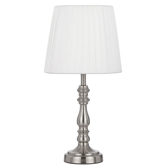 Vida Table Lamp Chrome / Ivory - VIDA TL-NKIV