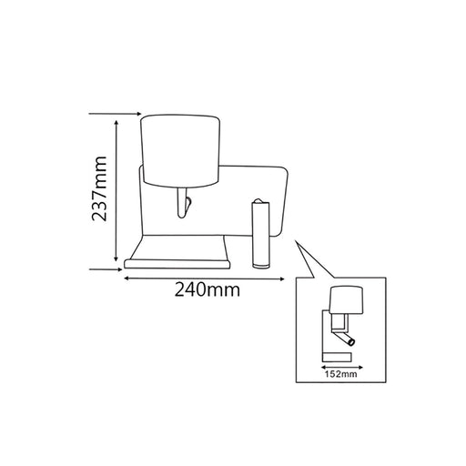 Buy Bedside Reading Lights Australia CITY VIGO LED Wall Light And Right Oriented Reading Light With USB - VIGOR
