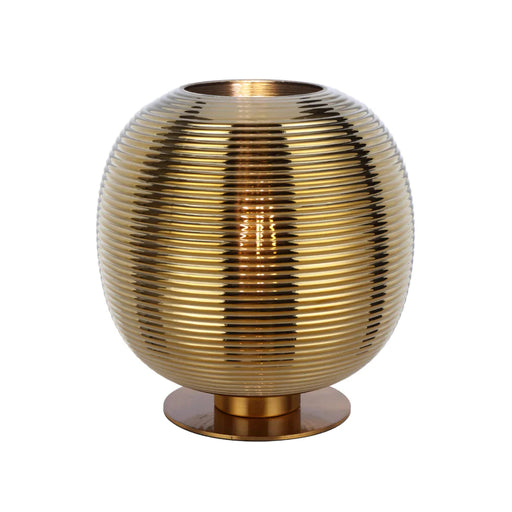 Buy Table Lamps Australia Viken Round Table Lamp Antique Gold Iron Gold Glass - VIKEN TL-AGGD