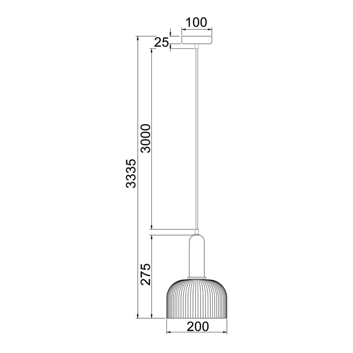 Buy Pendant Lights Australia Vintaj 1 Light Pendant Smoke Glass Dome Shape - VINTAJ13