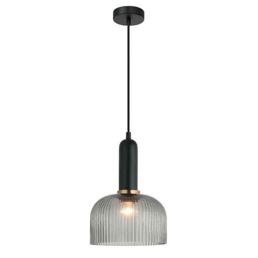 Buy Pendant Lights Australia Vintaj 1 Light Pendant Smoke Glass Dome Shape - VINTAJ13