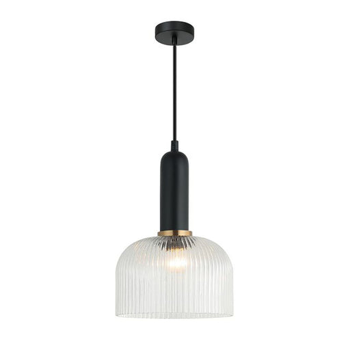 Buy Pendant Lights Australia Interior Dome Ribbed Glass 1 Light Pendant Clear - VINTAJ18