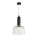 Buy Pendant Lights Australia Interior Dome Ribbed Glass 1 Light Pendant Clear - VINTAJ18