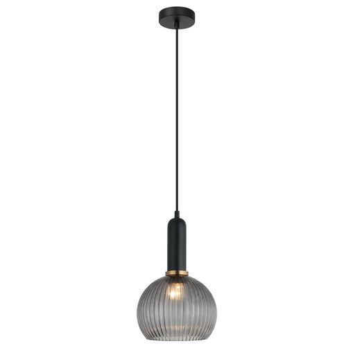 Buy Pendant Lights Australia Vintaj 1 Light Pendant Smoke Glass Wine Glass Shape - VINTAJ1
