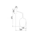 Buy Wall Sconce Australia Interior Wine Glass 1 Light Wall Light Black / Chrome - VINUM1W