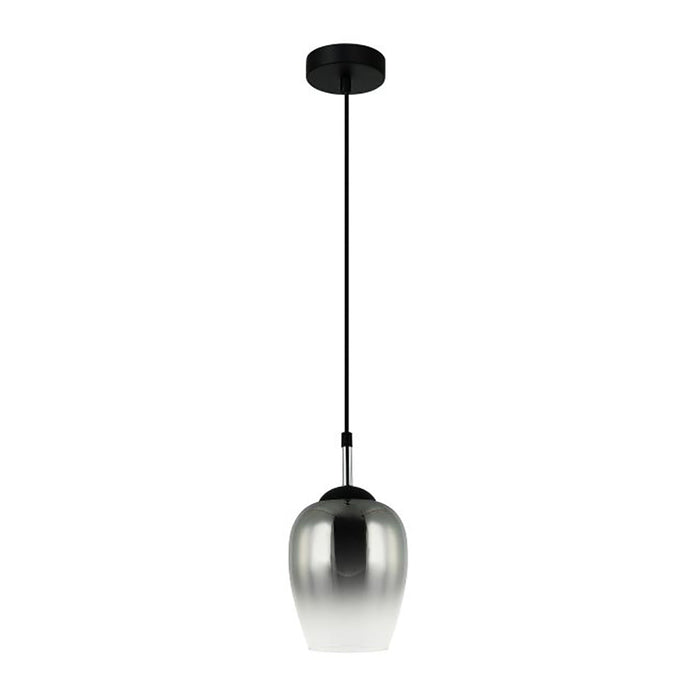 Buy Pendant Lights Australia Interior Wine Glass 1 Light Pendant Black / Chrome - VINUM1