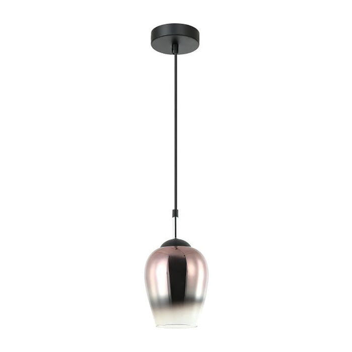 Buy Pendant Lights Australia Interior Wine Glass 1 Light Pendant Black / Copper - VINUM2