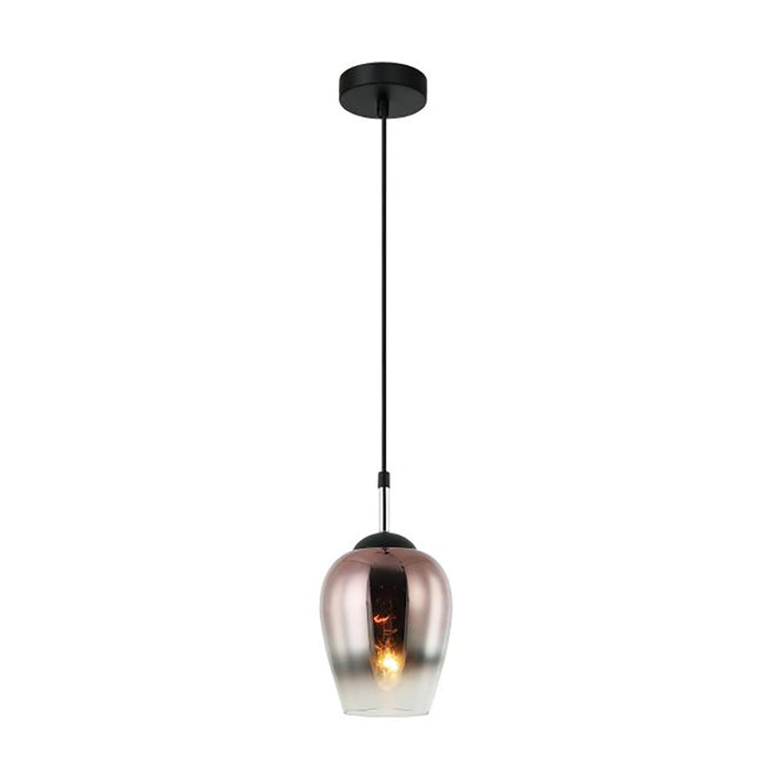 Buy Pendant Lights Australia Interior Wine Glass 1 Light Pendant Black / Copper - VINUM2