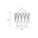 Buy DIY Batten Fix Lights Australia Valerie Batten Fix 220mm Chrome - VALERIE BF22-CH