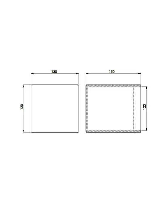 Vaster LED Wall Light Alabaster & Chrome - ARO.A1092