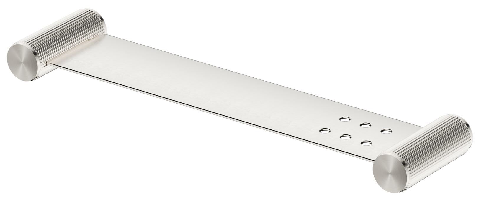Mica Fluted Stainless Shelf Brushed Nickel - 11MS-P-400-NR-BN
