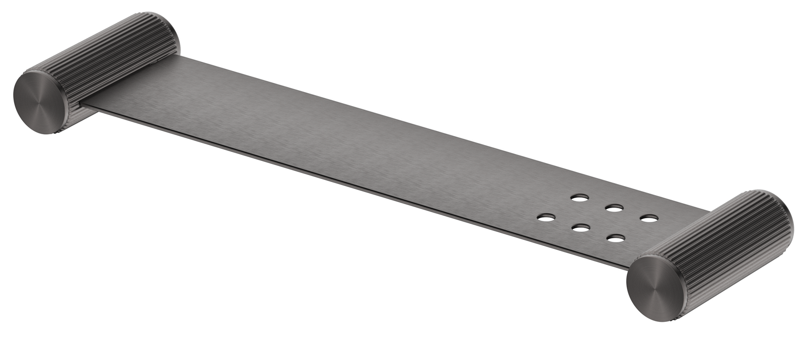 Mica Fluted Stainless Shelf Gunmetal - 11MS-P-400-NR-GM