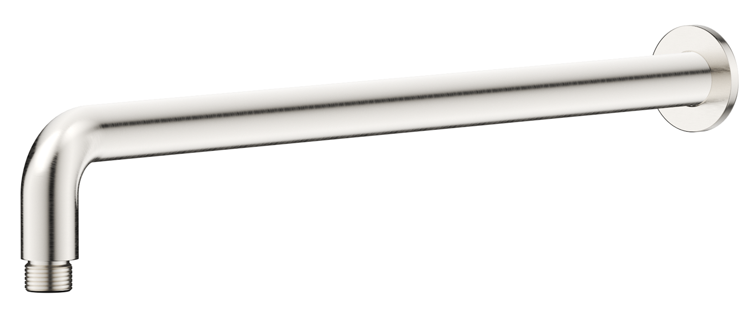 Mica Curved Wall Shower Arm Brushed Nickel - WPC-450-R-BN