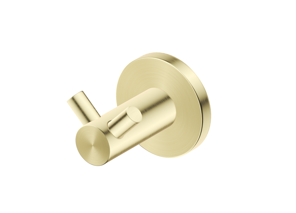 Mica Double Robe Hook French Gold - 1153-D-P-FG