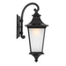 Buy Exterior Wall Lights Australia Westin 1 Light Wall Light IP44 Black, Frost - WESTIN EX-BK