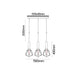 Buy Island Pendant Lights Australia WHITEBAND White Iron Cage 3 Light Bar Pendant - WHITEBAND1X3