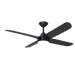 Buy DC Ceiling Fans With Light Australia X-Over DC Ceiling Fan 52" 4 Blades Matt Black With Light And Wall Controll - XOL307