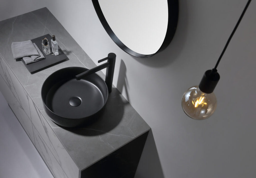 Dove Above Counter Art Basin Matte Black - XECB-082MB