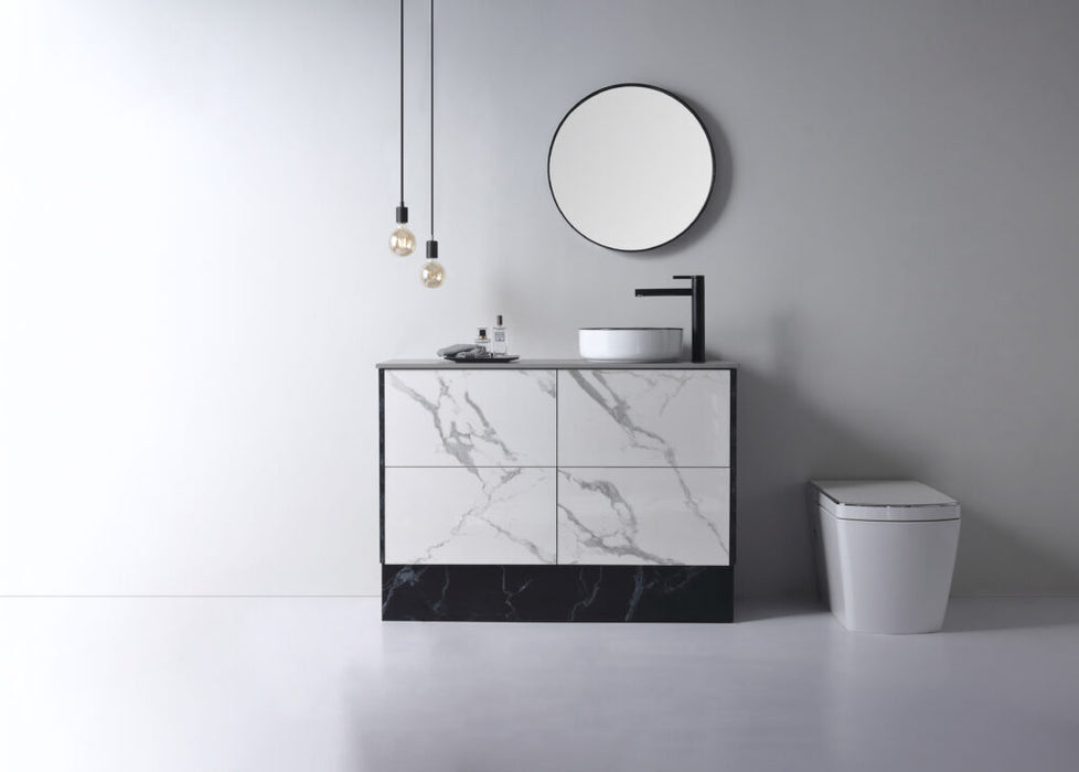 Dove Above Counter Art Basin Gloss White With Black Edge - XECB-083WBE