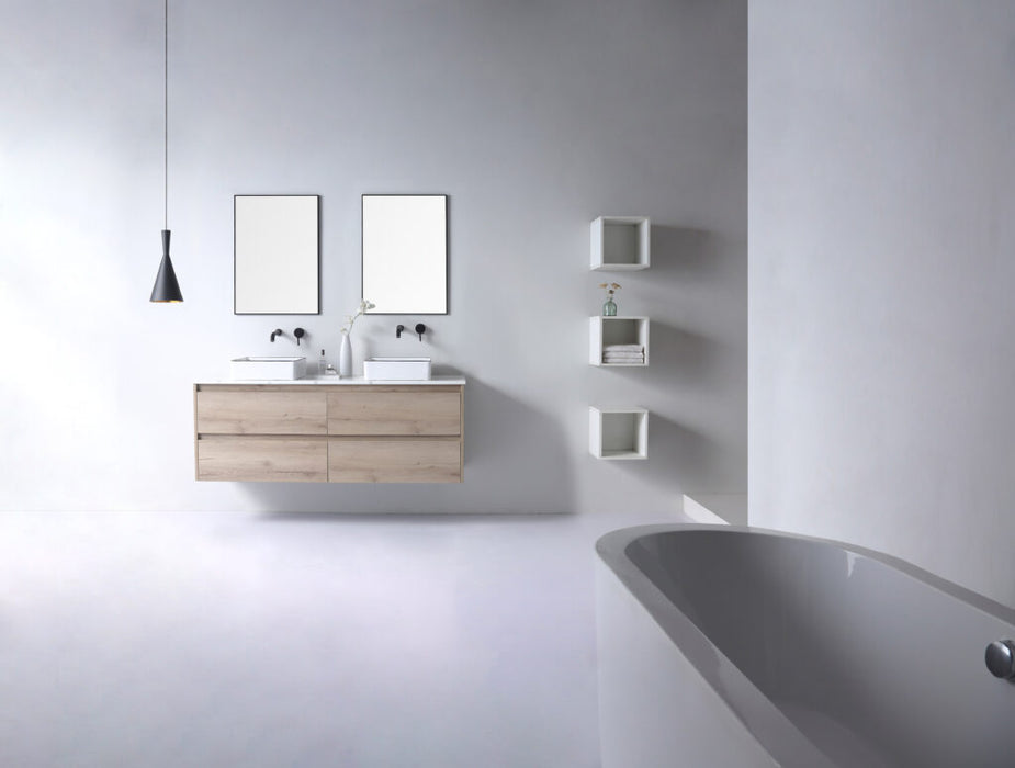 Macleod Above Counter Art Basin Gloss White With Black Edge - XECB-090WBE