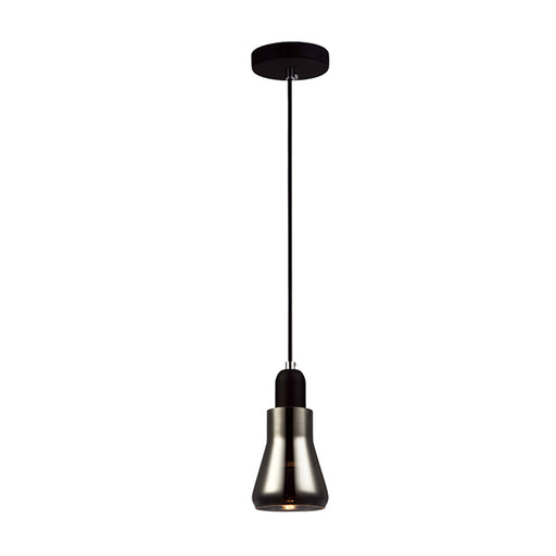 Buy Mini Pendants Australia Yarra 1 Light Black Smoke Glass Pendant - YARRA