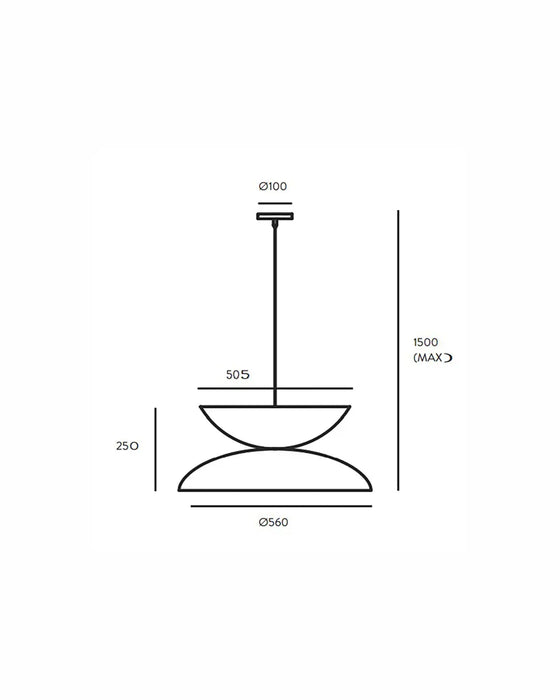 Yoyo LED Pendant Light 3W 2700K Matte Black - ARO.C1222