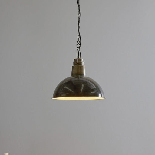 Buy Pendant Lights Australia Napier 1 Light Iron Dome Pendant Old Black - ZAF10181BK