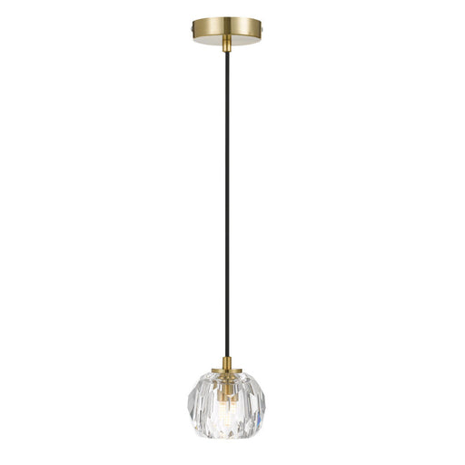 Buy Pendant Lights Australia Zaha 1 Light Pendant Antique Gold & Crystal - ZAHA PE01-AGCR