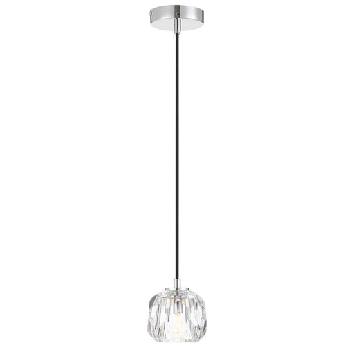 Buy Pendant Lights Australia Zaha 1 Light Pendant Chrome & Crystal - ZAHA PE01-CHCR