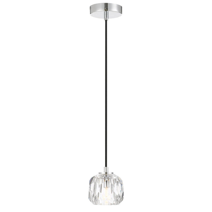 Buy Pendant Lights Australia Zaha 1 Light Pendant Chrome & Crystal - ZAHA PE01-CHCR
