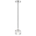 Buy Pendant Lights Australia Zaha 1 Light Pendant Chrome & Crystal - ZAHA PE01-CHCR