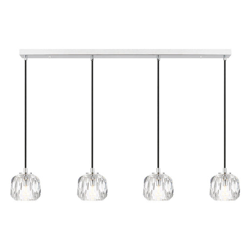 Buy Island Pendant Lights Australia Zaha 4 Light Island Pendant Chrome & Crystal - ZAHA PE04-CHCR