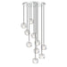 Buy Cluster Pendants Australia Zaha 10 Light Cluster Pendant Chrome & Crystal - ZAHA PE10-CHCR