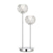 Buy Table Lamps Australia Zaha 2 Light Table Lamp Chrome & Crystal - ZAHA TL2-CHCR