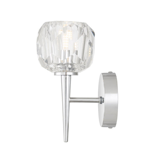 Buy Wall Sconce Australia Zaha 1 Light Wall Lamp Chrome & Crystal - ZAHA WB1-CHCR