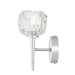Buy Wall Sconce Australia Zaha 1 Light Wall Lamp Chrome & Crystal - ZAHA WB1-CHCR