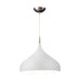 Buy Pendant Lights Australia ZARA Dome Shape 1 Light Pendant White - ZARA10A