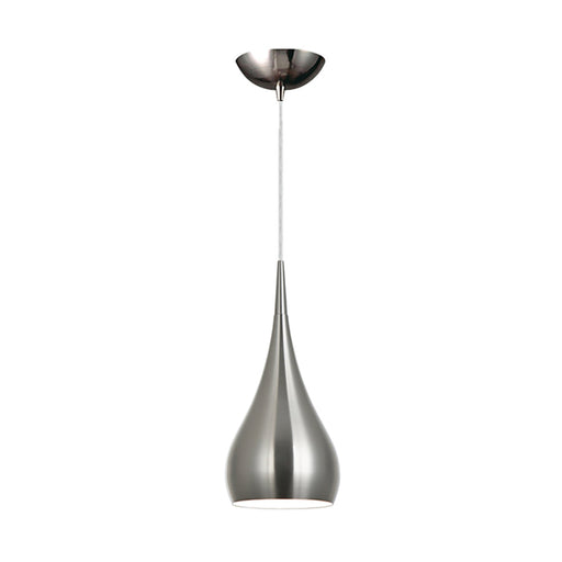 Buy Pendant Lights Australia ZARA Bell Shape 1 Light Pendant Satin Nickel - ZARA3A