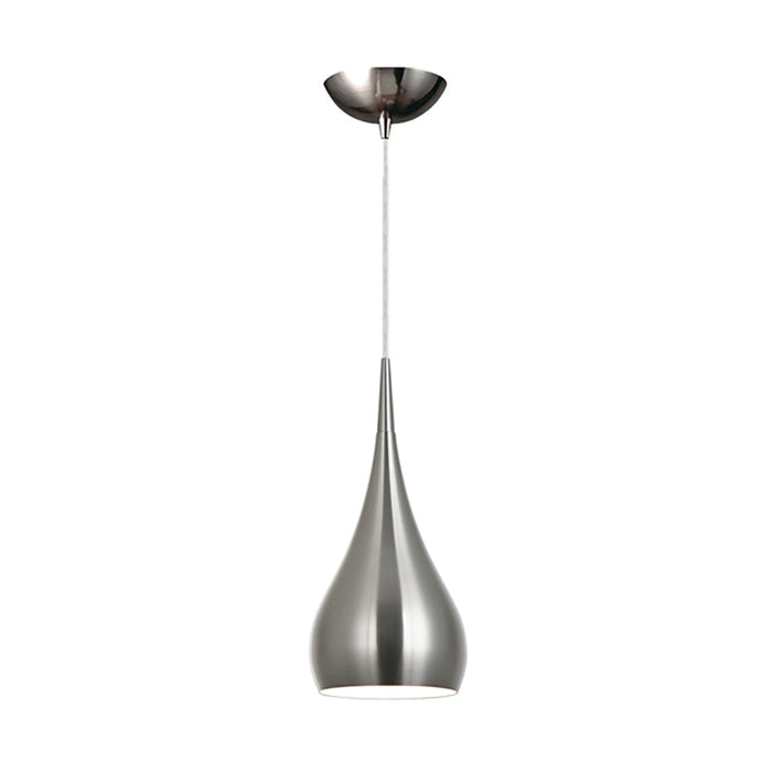 Buy Pendant Lights Australia ZARA Bell Shape 1 Light Pendant Satin Nickel - ZARA3A