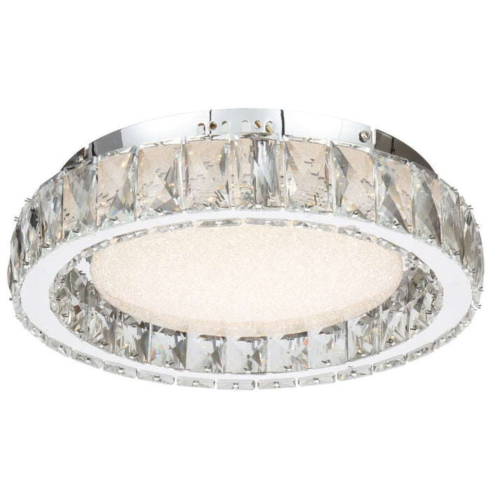 Buy LED Oyster Lights Australia ZAYLA LED Oyster Light W340mm Chrome 3CCT - ZAYLA OY34-CH3C