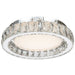 Buy LED Oyster Lights Australia ZAYLA LED Oyster Light W340mm Chrome 3CCT - ZAYLA OY34-CH3C