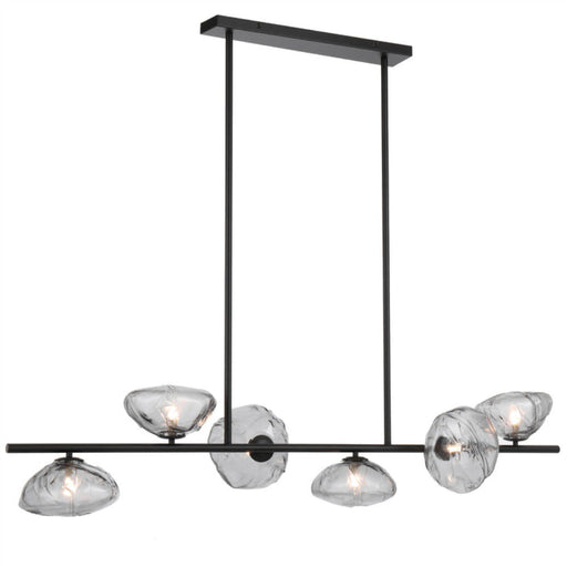 Buy Pendant Lights Australia ZECCA Pendant 6 Lights Black / Smoke - ZECCA PE6-BKSM
